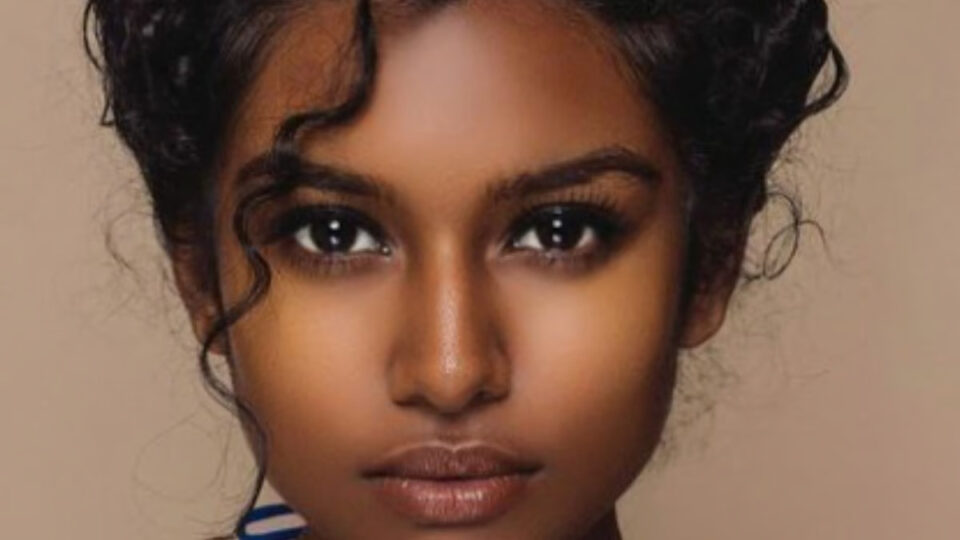 Beautiful dark skin Asians