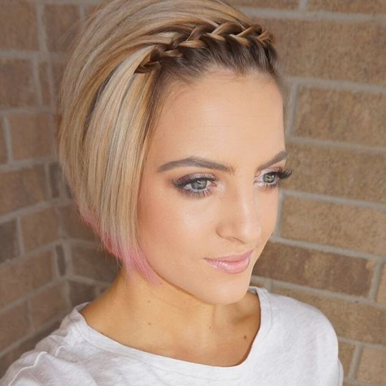 Bob Braiding style: Waterfall braid