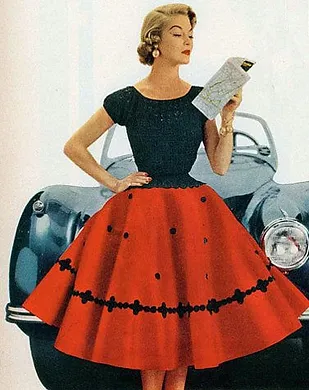 Clothing Styles of the 50s Trend #1: The Feminine Silhouette