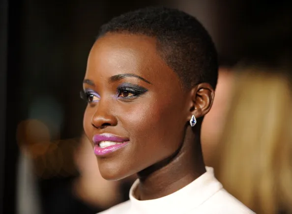 Africa Hair Cut for Ladies: Lupita Nyong'o with a buzz cut