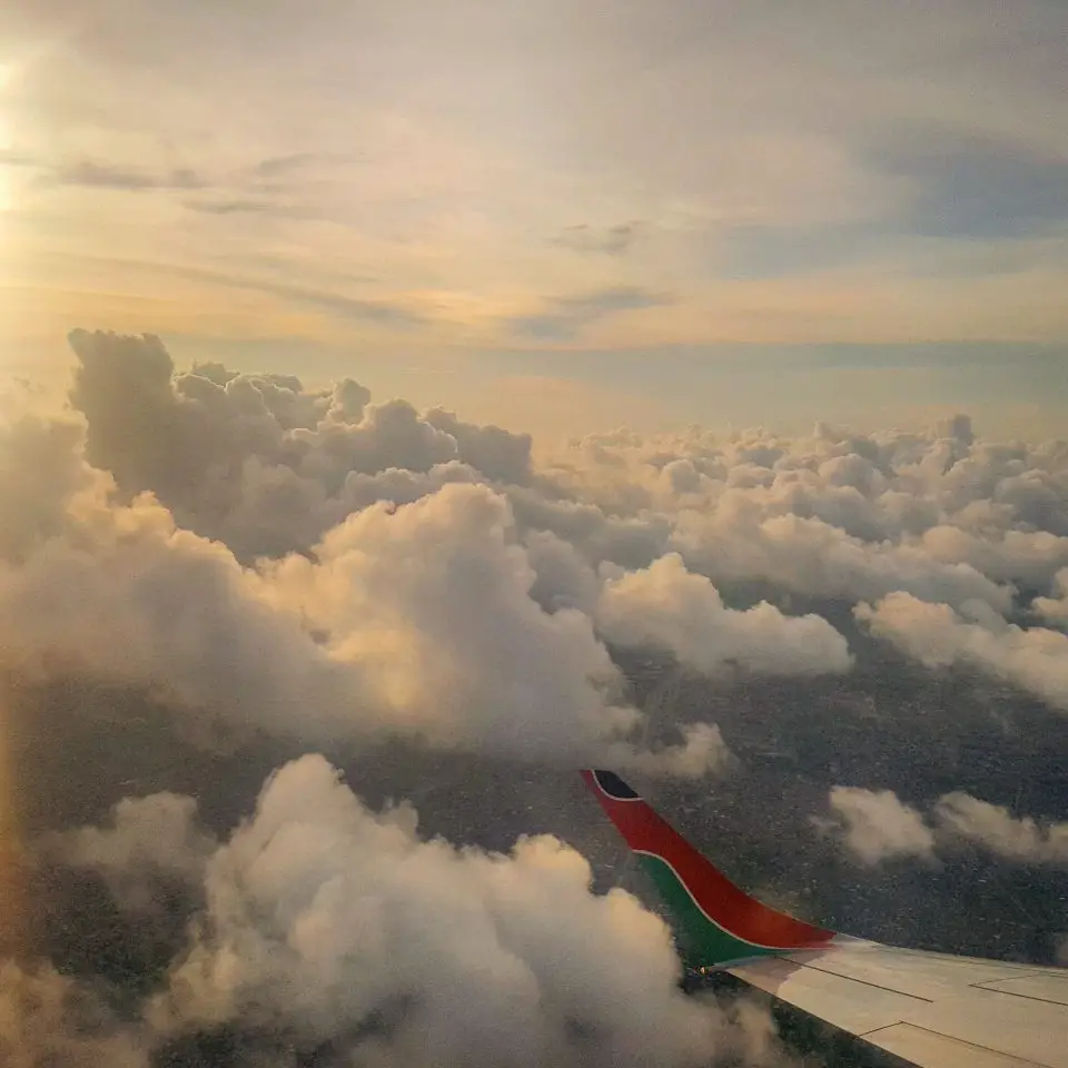 Kenya Airways in the skies