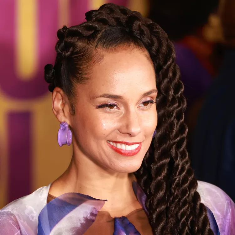 Alicia Keys Hair Braiding Styles: jumbo twists