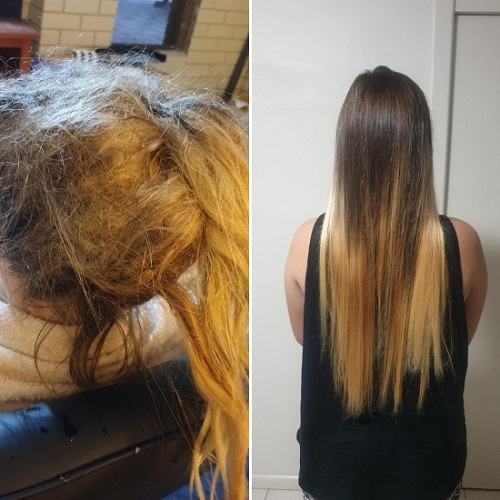 Best Way to Detangle Matted Hair: Before and after