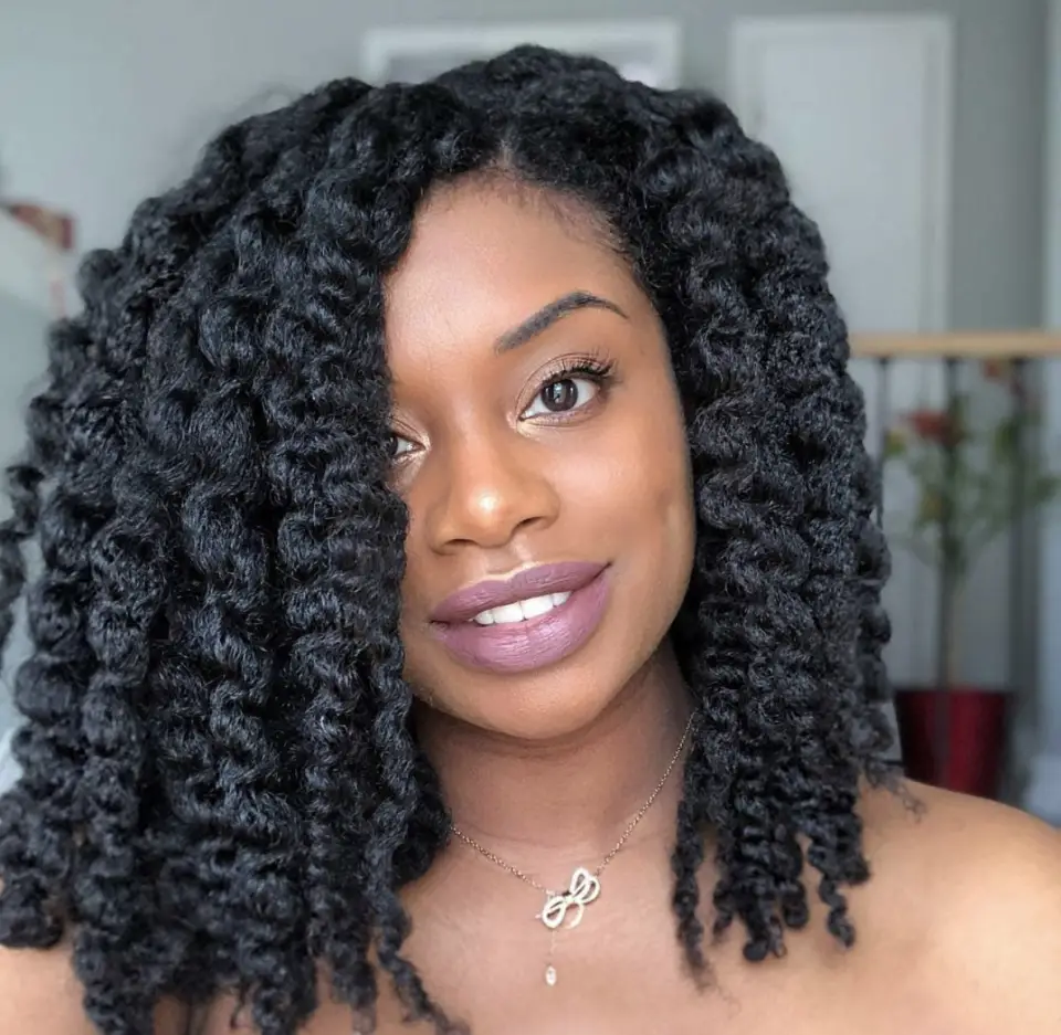 4C Natural Hairstyle: Twist out