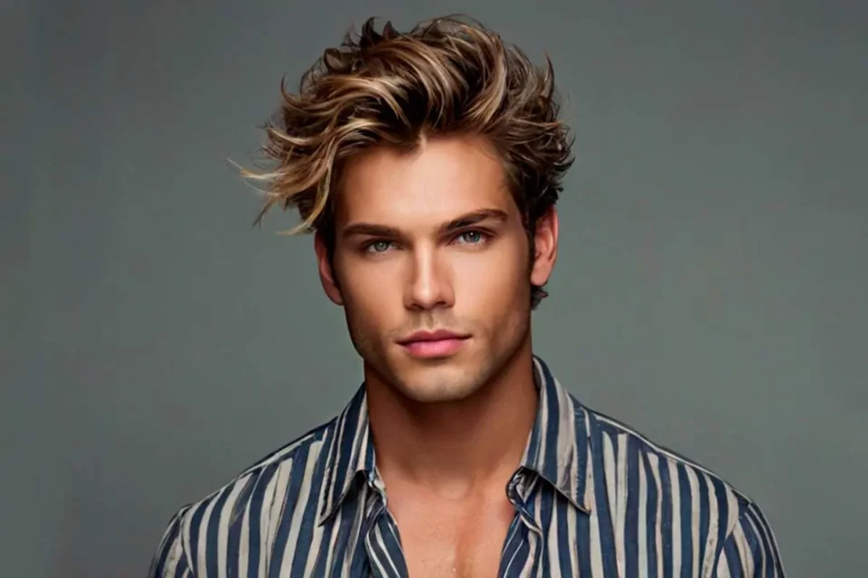 Black Hair Blonde Highlights Men